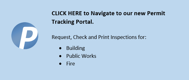 Permit Tracking Portal banner.
