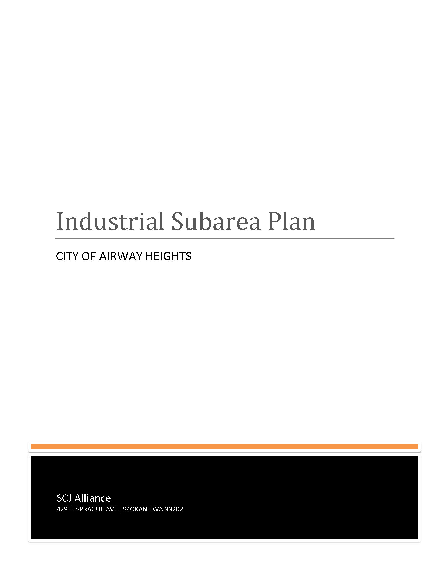 Sub Area Plans City of Airway Heights