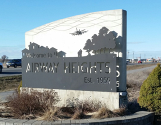 Airway Heights Welcome Sign.